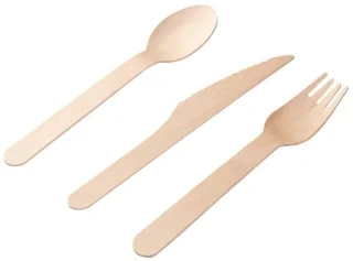 Dailygoods - wegwerp bestekset hout