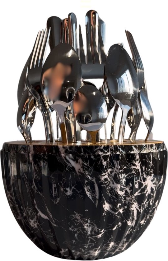 DailyRay Ei Bestekset 24-delig Zilver Roestvrij Staal review