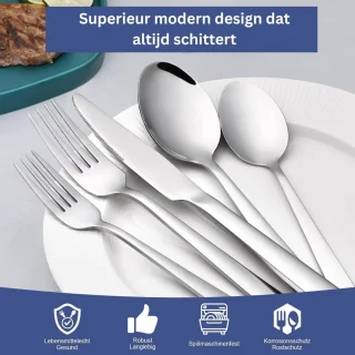 DailySupplies® Bestekset 12-delig RVS Zilver
