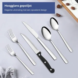 DailySupplies® Bestekset 12-delig RVS Zilver