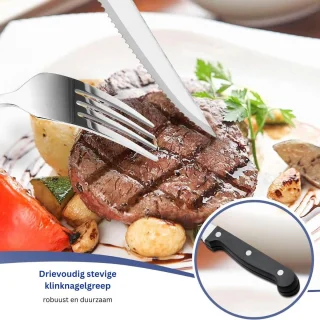 DailySupplies® Bestekset 12-delig RVS Zilver