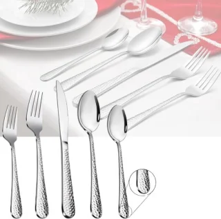 DailySupplies® Bestekset 12 persoons zilver
