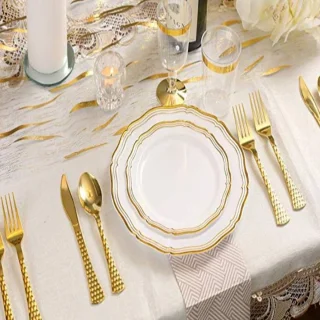 Decorline Herbruikbare Plastic Bestekset 120-delig