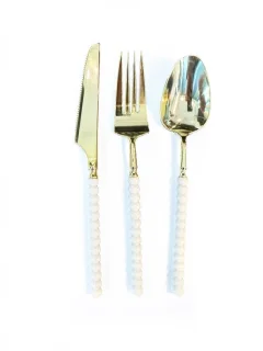 Decorline Pearl Collection Bestekset 36-delig Wit/Goud
