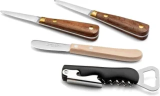 Déglon Oesterproeverij Set 4-delig met Houten Handvatten