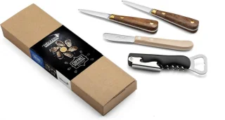 Déglon Oesterproeverij Set 4-delig met Houten Handvatten