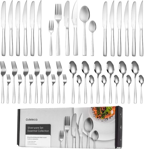 Deleca Bestekset Essential 36-delig 6 Persoons Glanzend Zilver review