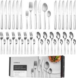 Deleca Bestekset Essential 36-delig 6 Persoons Glanzend Zilver