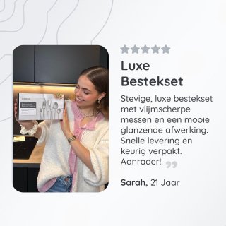 Deleca Bestekset Essential 48-delig 8 Persoons Glanzend Zilver