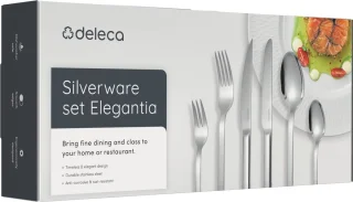 Deleca Elegantia 6-persoons bestekset edelstaal zilver