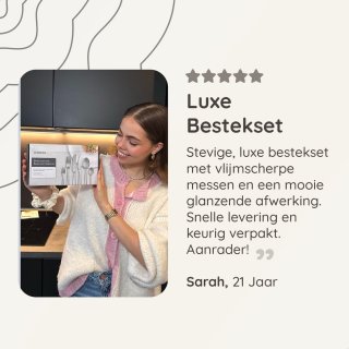 Deleca Essential 36-delig Bestekset 6 Persoons Zwart/Edelstaal