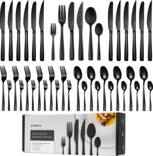 Deleca Essential 36-delig Bestekset 6 Persoons Zwart/Edelstaal