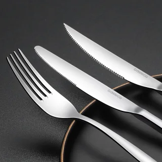 Deleca Serena 24-Delige Bestekset 6 Persoons Edelstaal Zilver