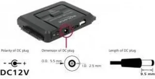 DeLOCK 61486 kabeladapter zwart