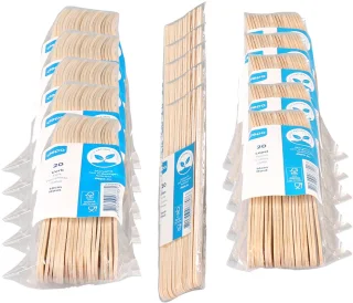DEPA houten wegwerp bestek 300-delig