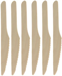 DEPA Houten Wegwerp Bestek 60-delig 16 cm