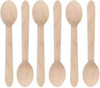 DEPA Houten Wegwerp Bestek 60-delig 16 cm