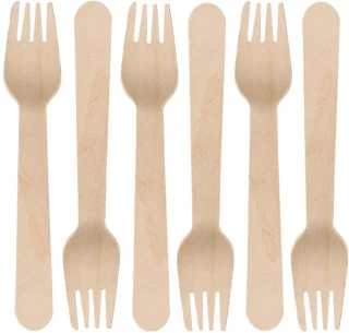 DEPA Houten Wegwerp Bestek 60-delig 16 cm