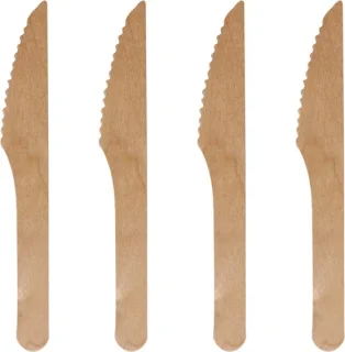 DEPA® Houtmes 165mm naturel 100 stuks
