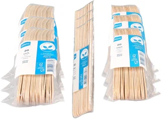 DEPA wegwerp bestek hout 180-delig 16 cm