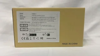 Digitale klok LED spiegel met dubbele USB poorten