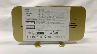 Digitale klok LED spiegel met dubbele USB poorten