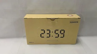 Digitale klok LED spiegel met dubbele USB poorten