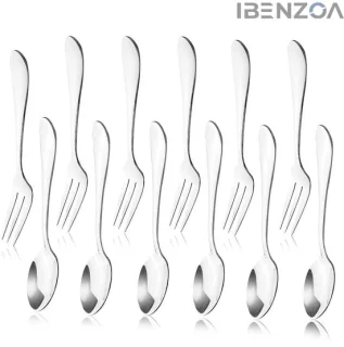 Dinerserver set RVS 12-delig 5 inch