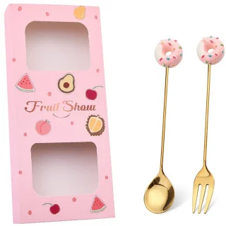 Donuts Bestek Cadeauset - 2-delig