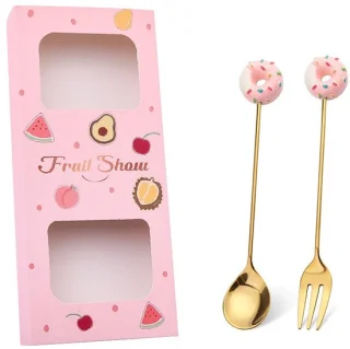 Donuts Bestek Cadeauset - 2-delig