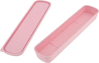 Draagbare bestekdoos, roze