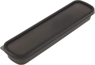 Draagbare bestekset met etui – zwart – 23 x 6 x 2,7 cm