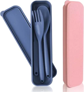 Draagbare Camping Bestekset met Etui