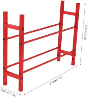 Dubbellaags bandenopslagplank aluminium voor SCX10 90046 D90 rood