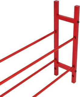 Dubbellaags bandenopslagplank aluminium voor SCX10 90046 D90 rood
