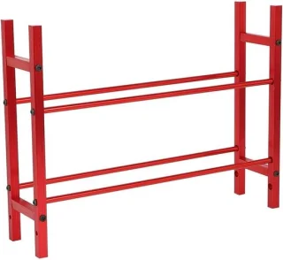 Dubbellaags bandenopslagplank aluminium voor SCX10 90046 D90 rood