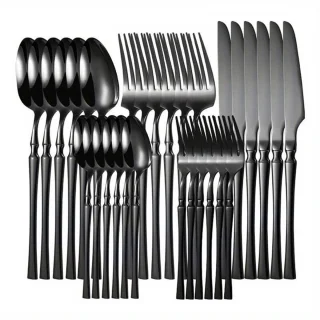 Dutchers® 30-delig Bestekset Zwart 6 Persoons
