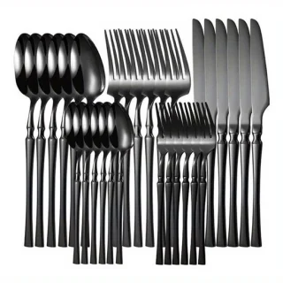 Dutchers® 30-delig Bestekset Zwart 6 Persoons