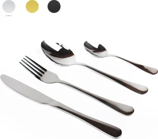Dymund® Bestekset 1 Persoons 4-delig RVS Zilver
