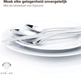 Dymund® Bestekset 1 Persoons 4-delig RVS Zilver