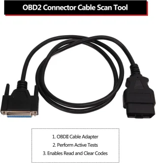 EAC0093L01A OBD2-kabel 25-pins vrouwelijk naar 16-pins mannelijk