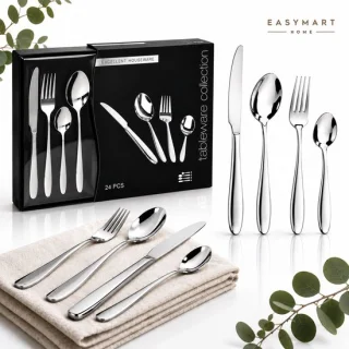EasyMart Premium Bestekset 24-delig voor 6 personen