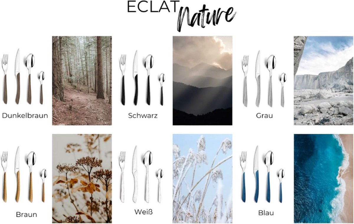 Wat vinden we goed aan de Eclat Nature Bestek Set 24-delig Kraft Box
