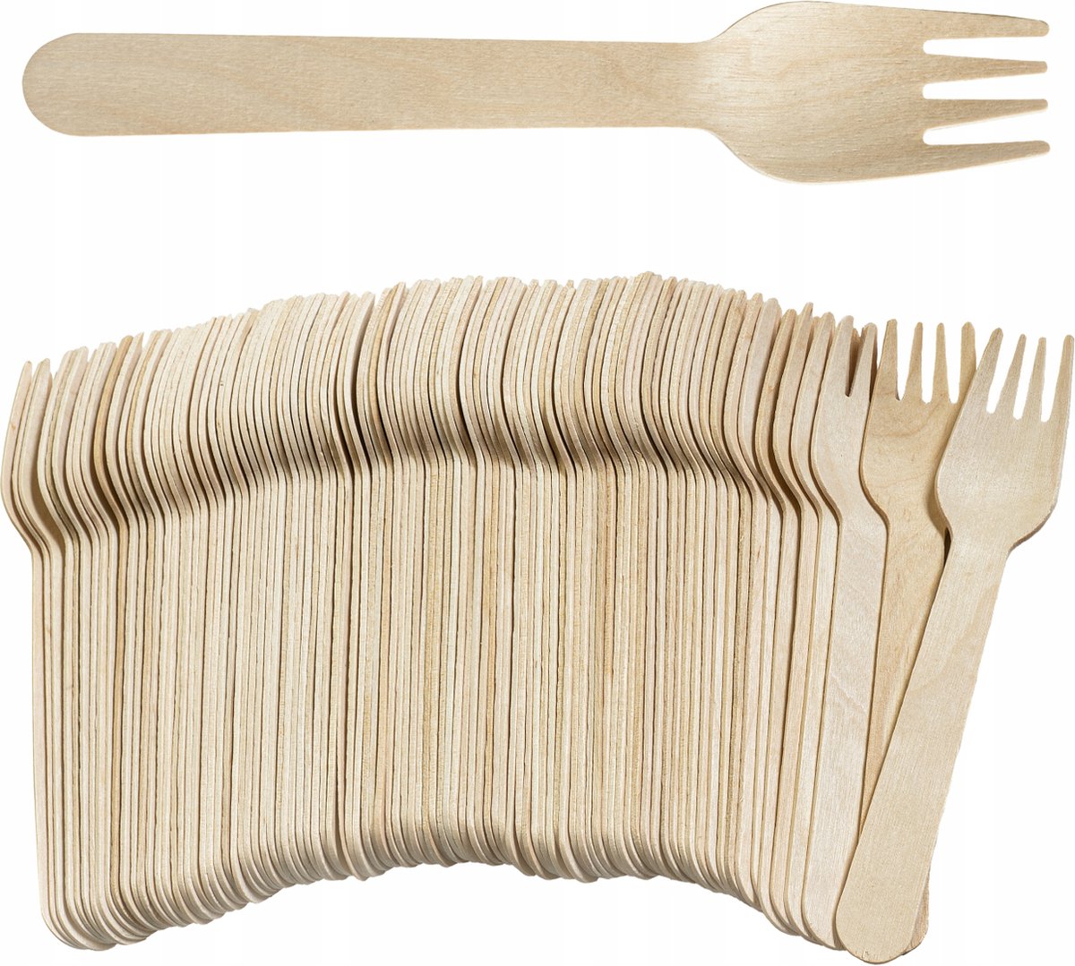 Eco Houten Wegwerp Bestek Set 500-delig inclusief Borden, Bekers en Servetten