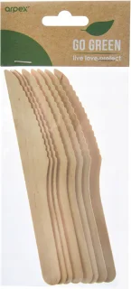 ECO Wegwerp Houten Messen 8 stuks