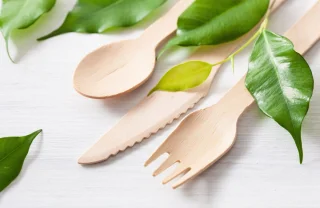 ECO Wegwerp Houten Messen 8 stuks