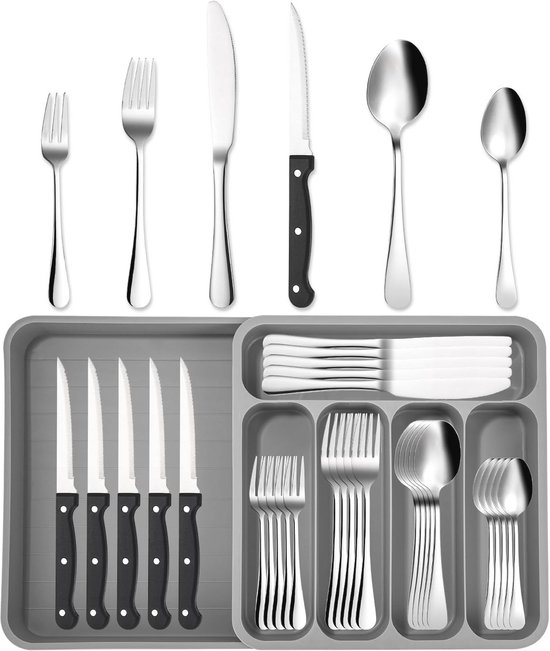 Elegant Bestekset 36-delig RVS voor 12 Personen