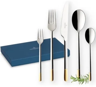 Elegante gouden bestekset 30-delig