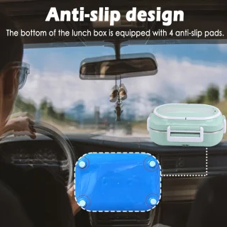 Elektrische lunchbox plug-in groen