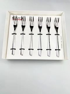 EME Gebaksvorkjes Set 6-delig RVS Zilver